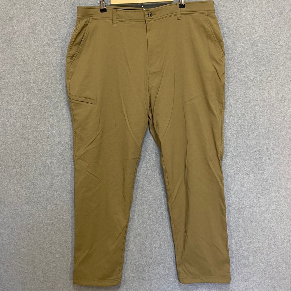 GERRY‎ Men's 40x32 Fleece Lined Outdoor Tan Nylon Spandex Stretch Hiking Pants